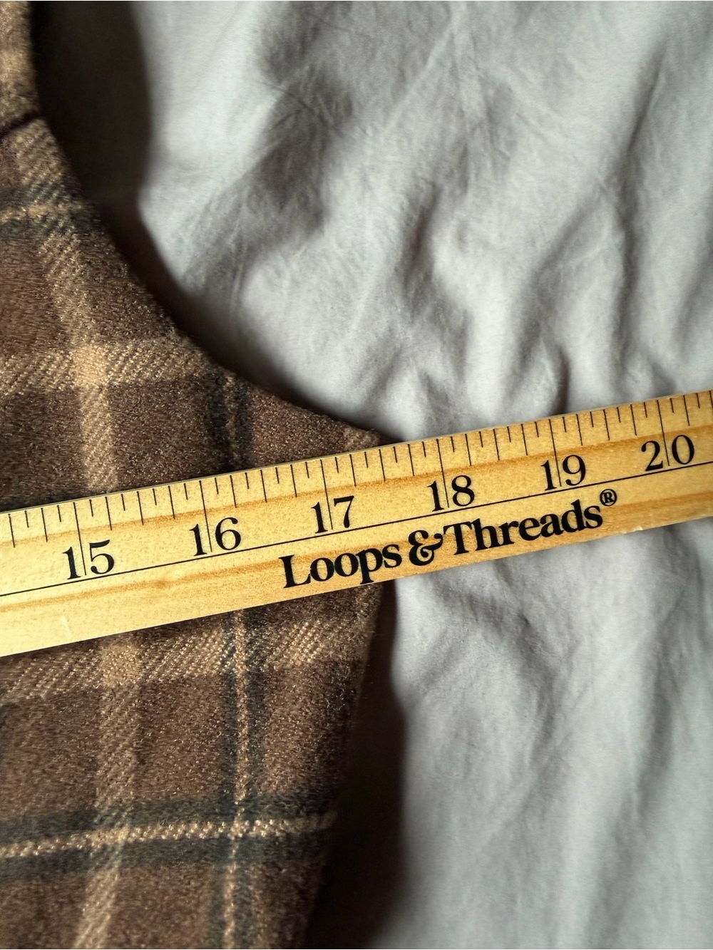 Lulus Autumn Approach Brown Plaid Sleeveless Button-Up Mini Dress Womens Size S - Picture 9 of 11